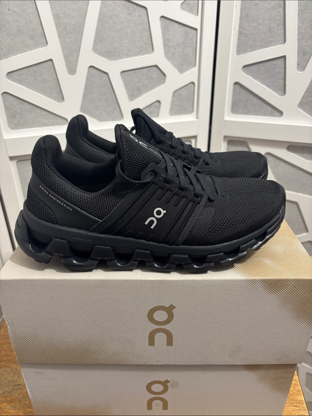On Cloud Cloudswift 3 AD women’s running shoes in All Black, size 8